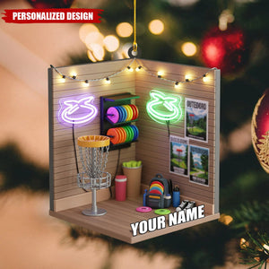 Personalized Disc Golf Ornament-Christmas Gift For Disc Golfer