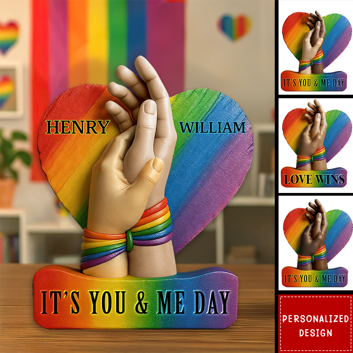 Personalized LGBT Couple Acrylic Plaque-Gifts For Couple