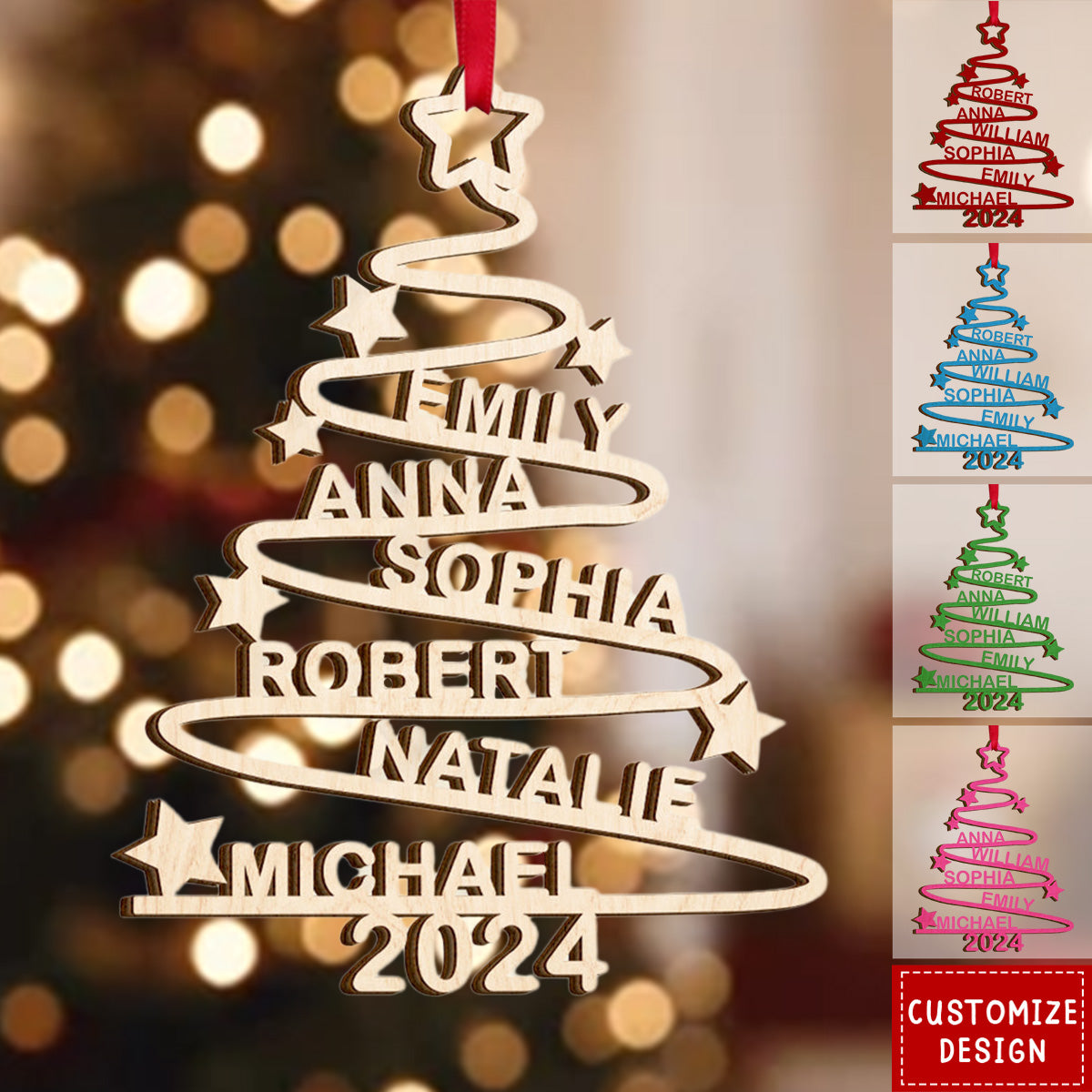 Personalized Gifts For Family Christmas Ornament - 2024 New Release