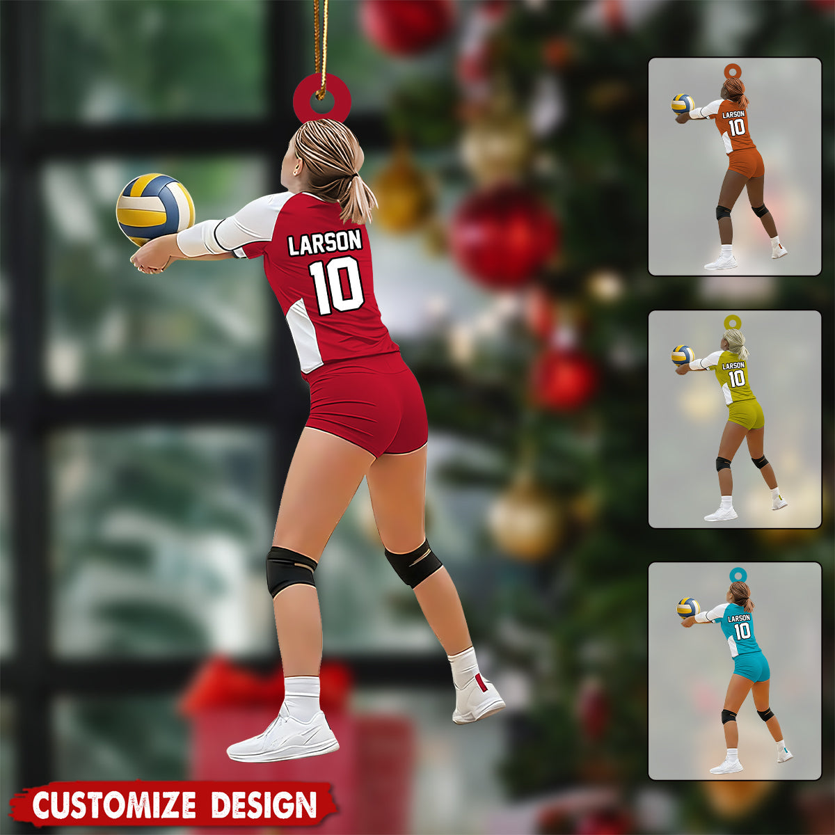 Personalized Volleyball Player Christmas Ornament - Gift For Volleyball Player
