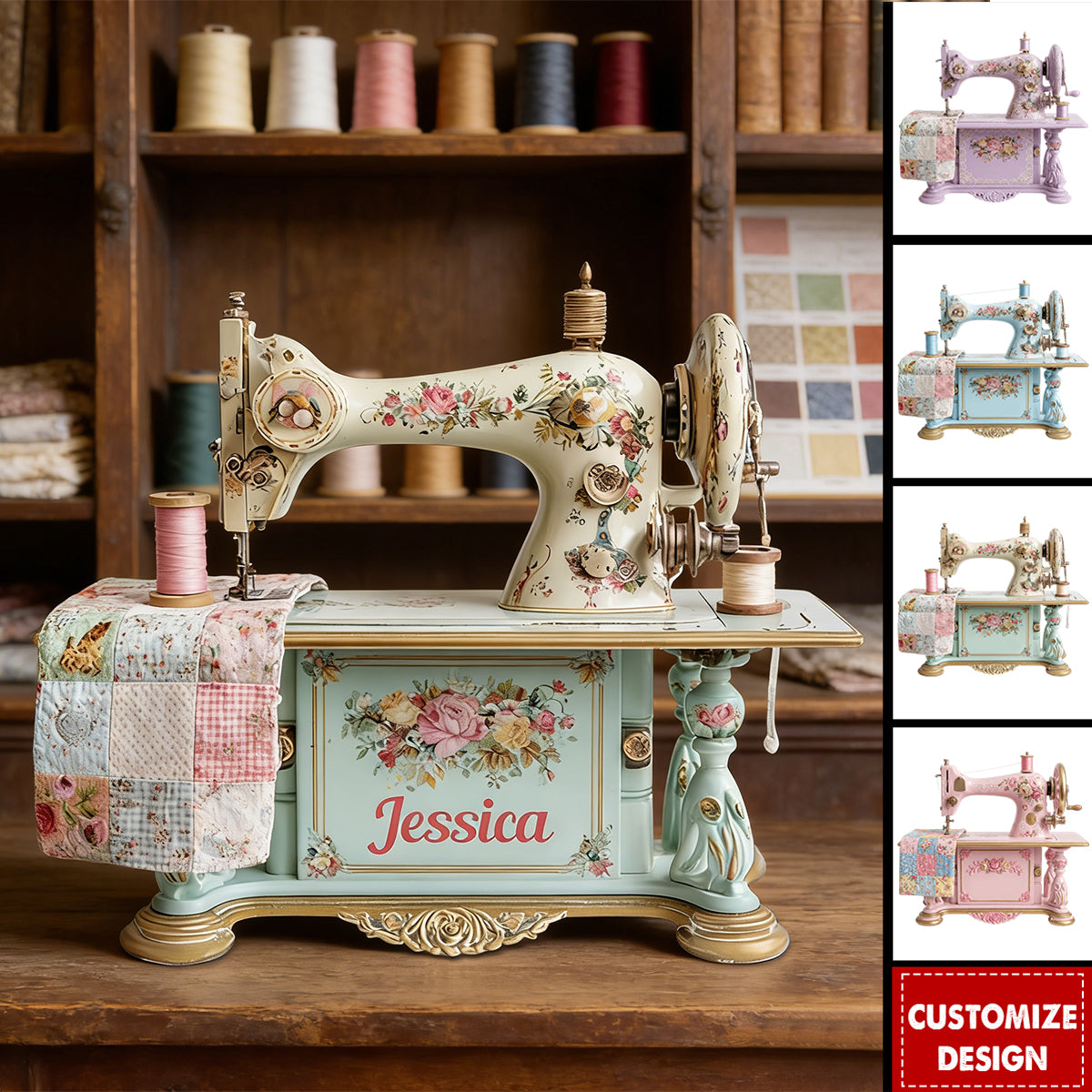 Sewing Makes Me Happy - Personalized Sewing Custom Shaped Acrylic Plaque