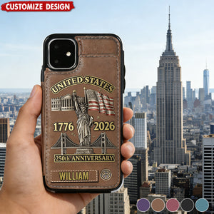 250th Anniversary - Personalized Wallet Phone Case