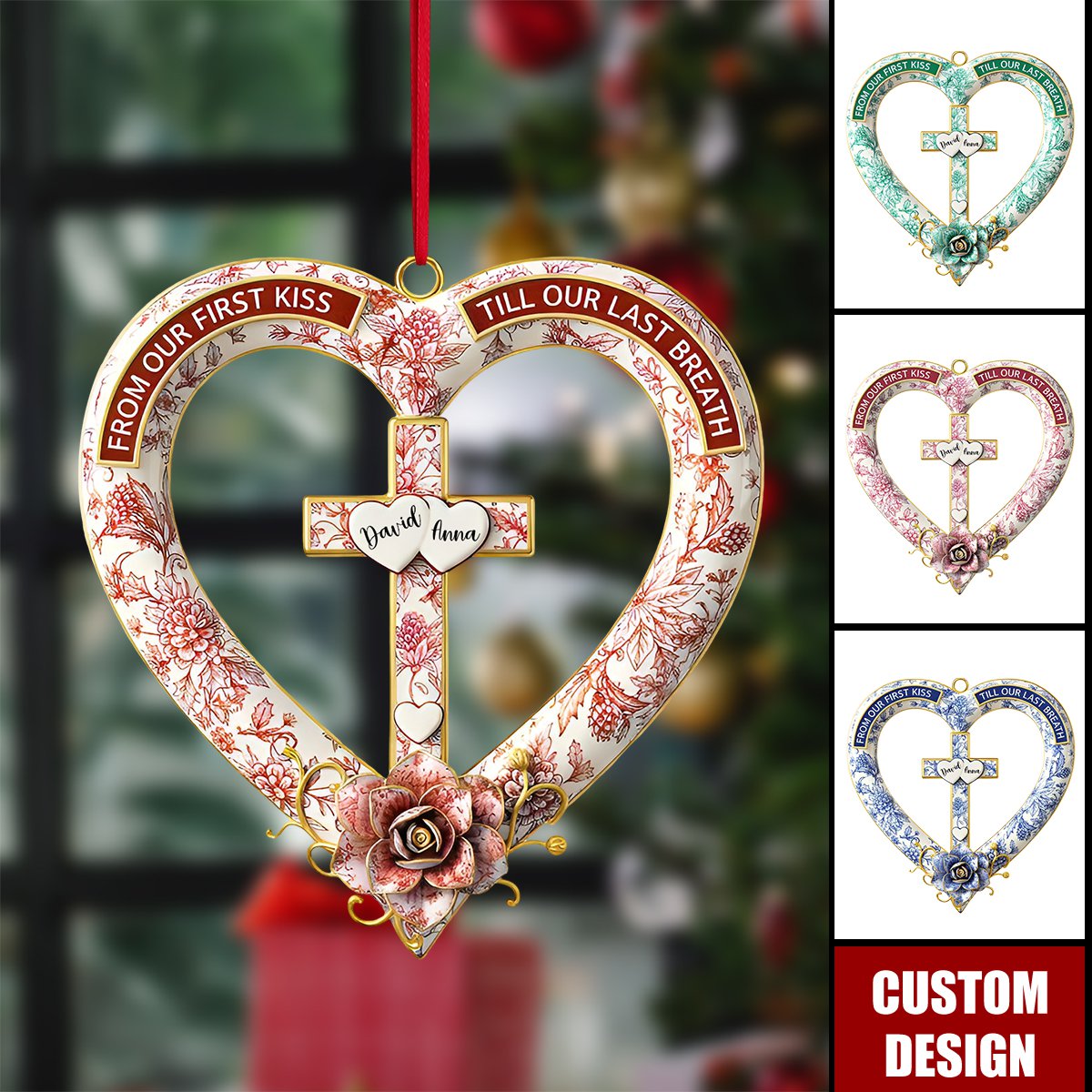 Personalized Couple Christmas Ornament
