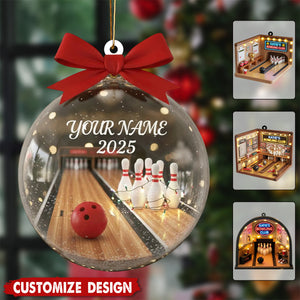 Personalized Bowling Christmas Ornaments - Gift For Bowling Lover, Bowling League Players