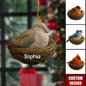 Personalized Christmas Ornament For Bird Lovers