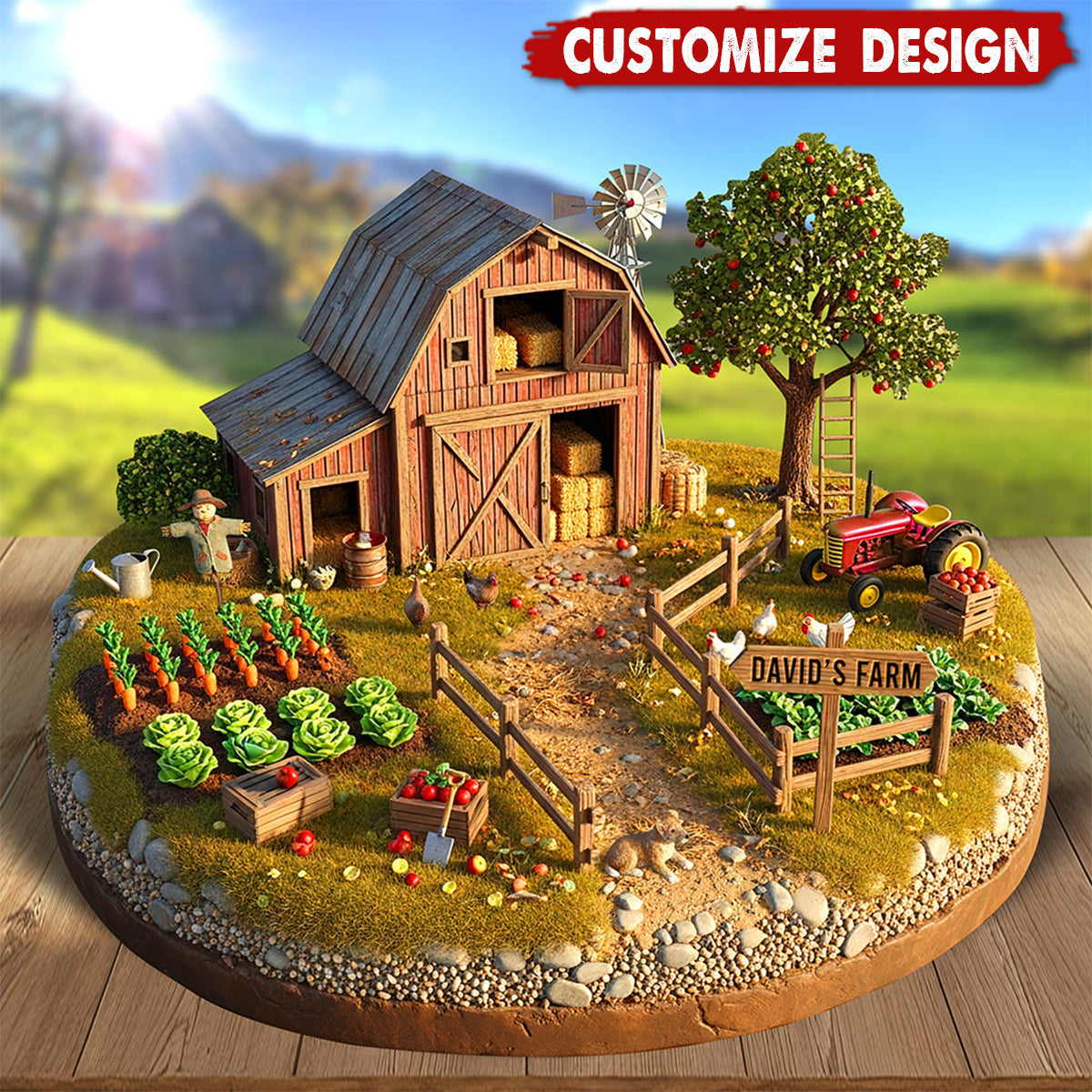 Farmhouse Acrylic Plaque - Personalized Gifts For Farmers