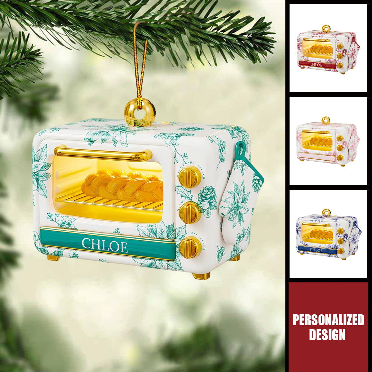 Personalized Baking Oven Christmas Ornament-Gifts For Bakers