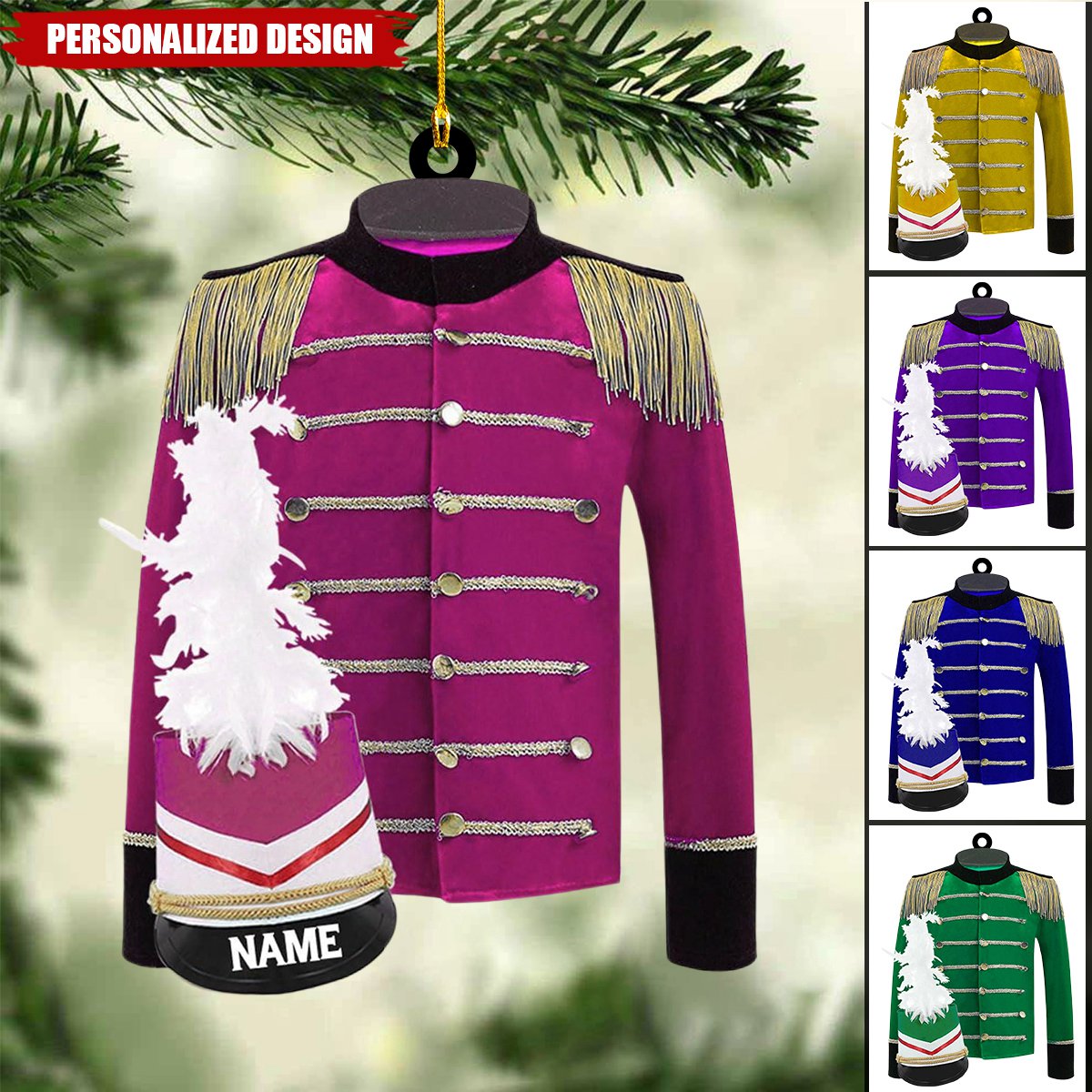 New Release Personalized Marching Band Uniform Ornament-Gifts For Marching Band