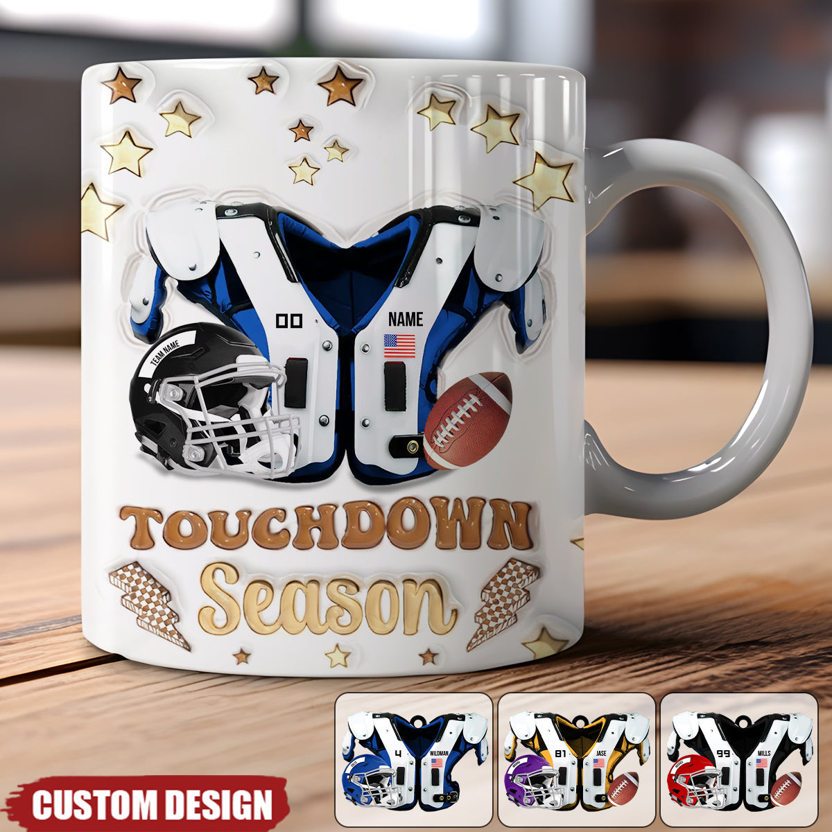 Personalized American Football Coffee Mug - Gift for American Football Lovers