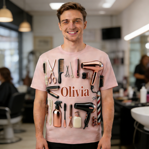 Proud Hair Stylist-Personalized Hairdresser Shirt