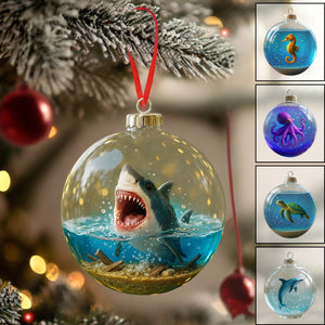 Ocean Whisper Christmas Ornament