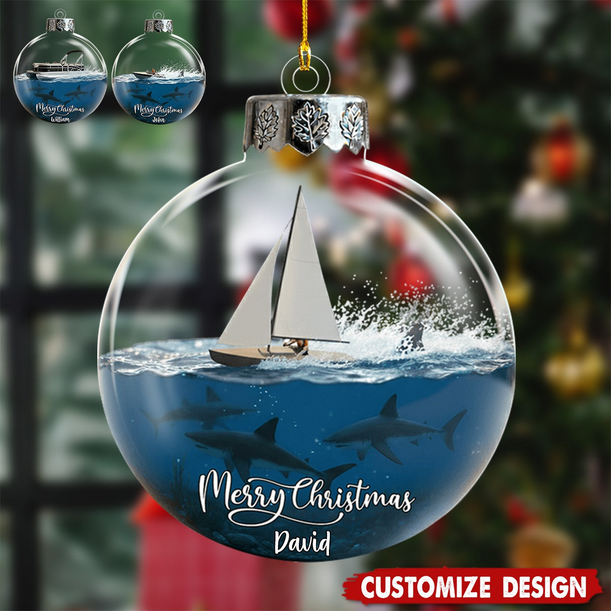 Love Boating - Personalized Boating Ornament