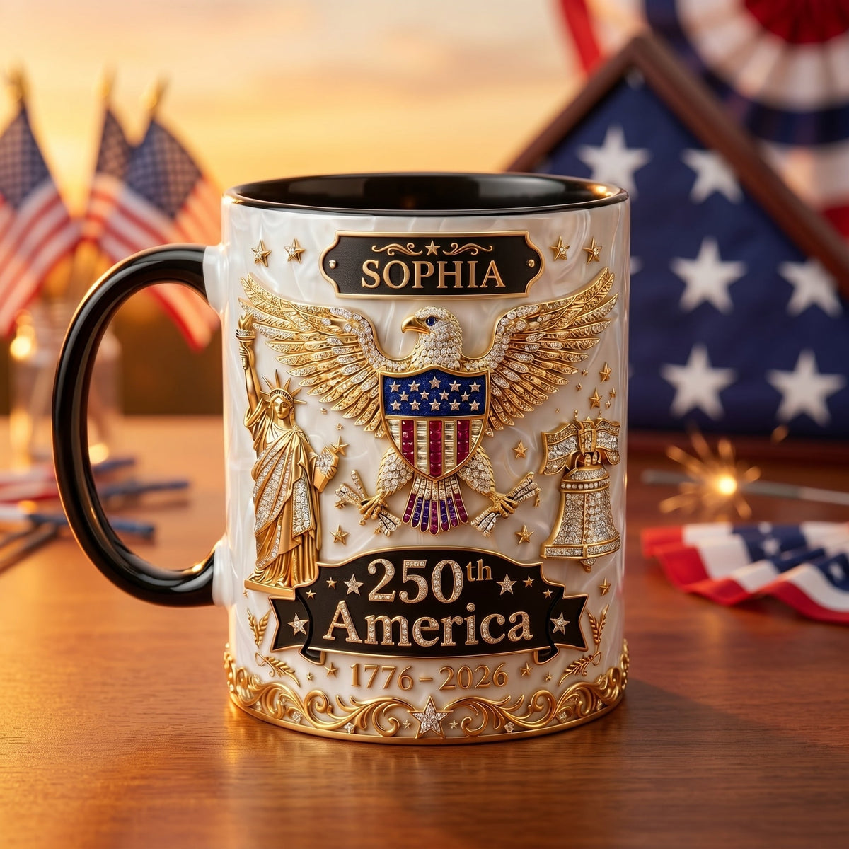 Personalized America 250th Anniversary Mug