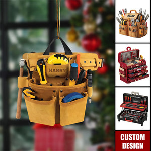 Personalized Toolbox Christmas Ornament, Gift for Handyman, Mechanic, or Tool Lover