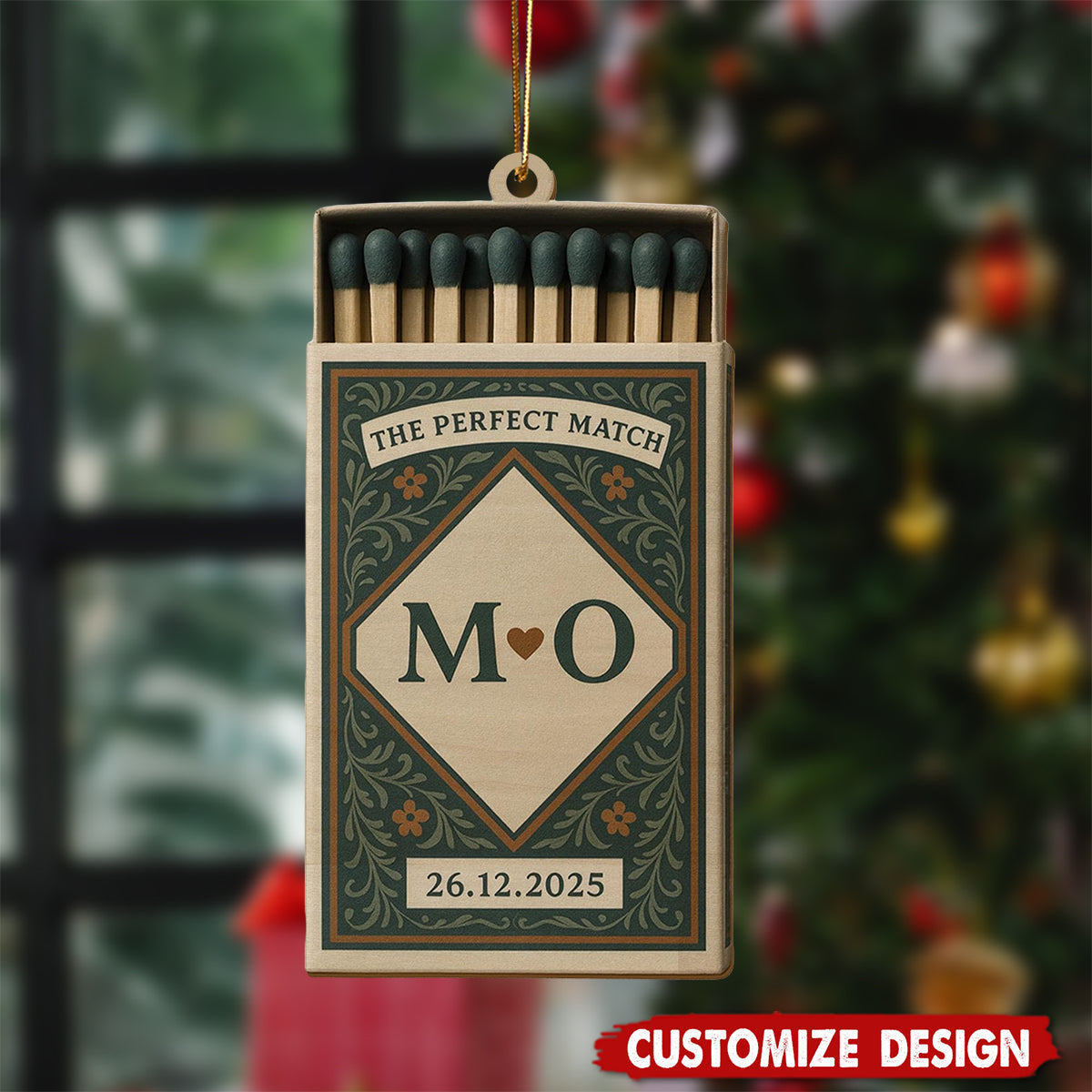 Personalized Perfect Matchbox Ornament - facamart