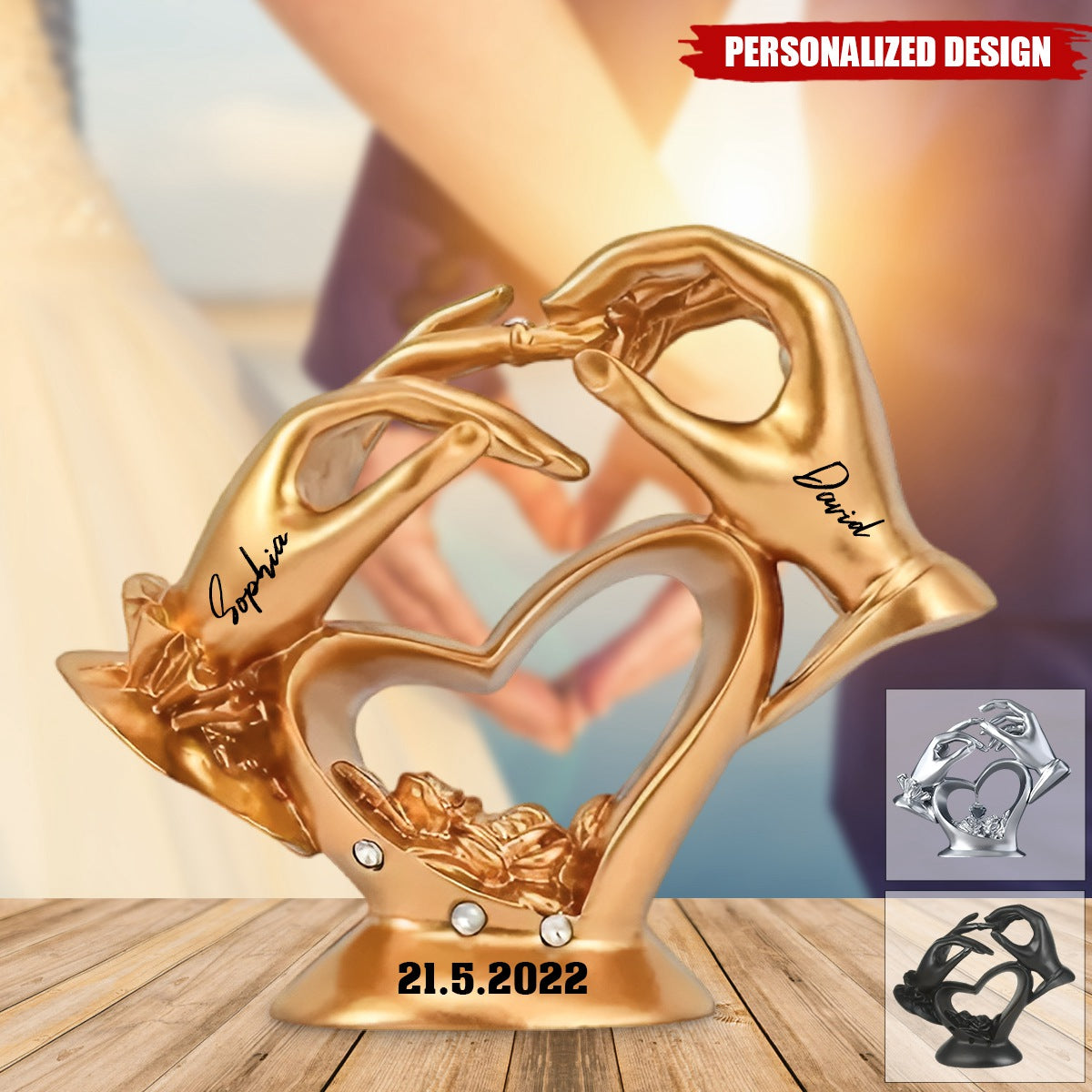 Anniversary Gifts For Couple-Personalized Couple Custom Shaped Acrylic Plaque