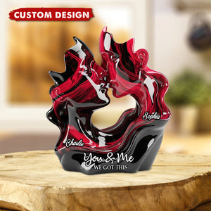 Personalized Couple Custom Shaped Acrylic Plaque