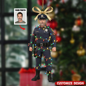 The Holiday's Protecter - Personalized Police Officer Ornament