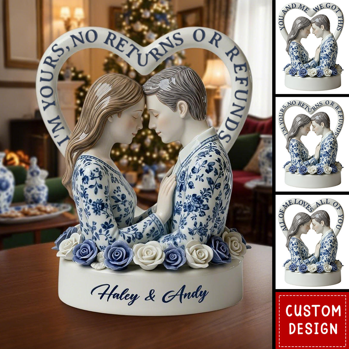 Toile De Jouy Couple You And Me We Got This - Personalized Couple Custom Shaped Acrylic Plaque