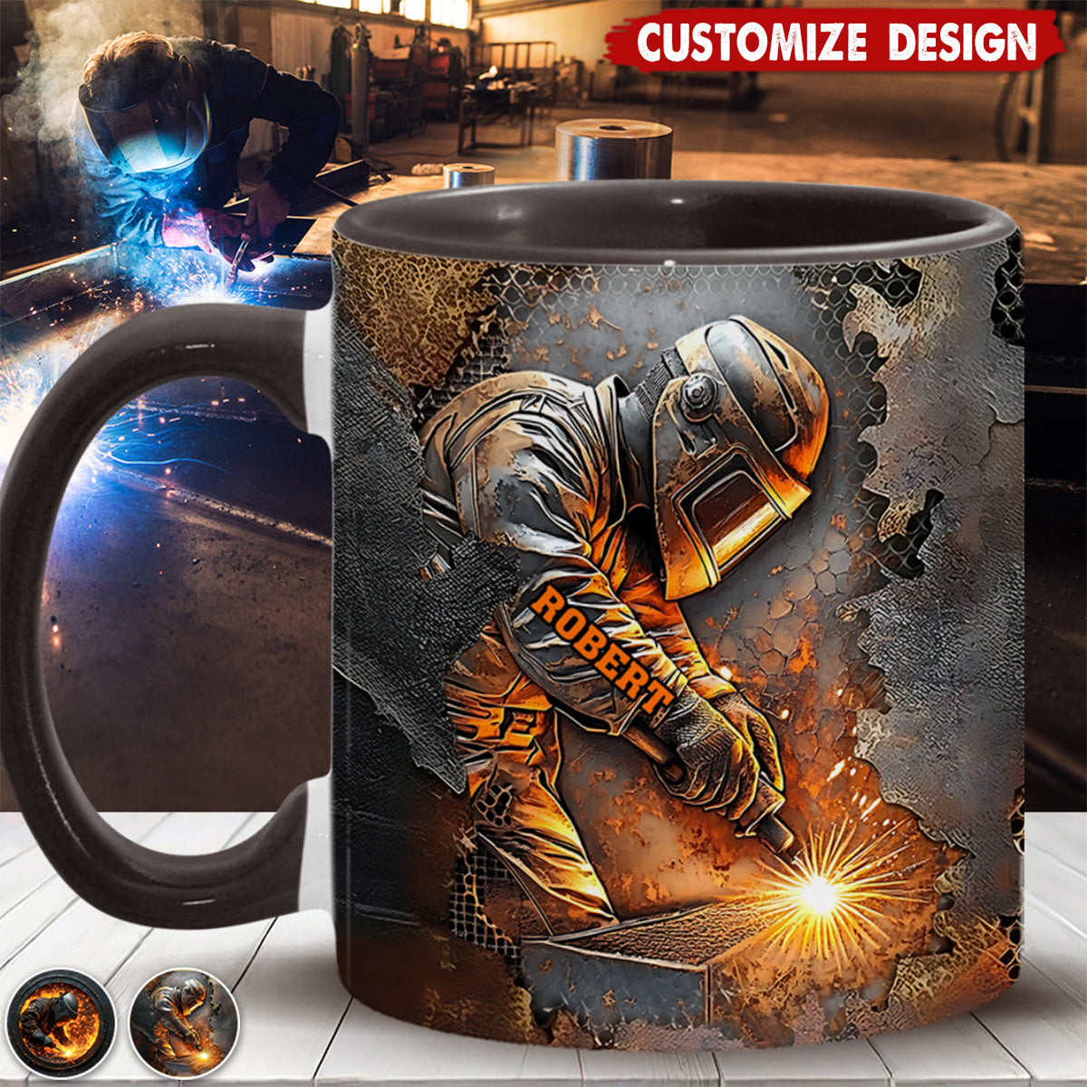 Personalized Welder Mug - Gift For Welder Man