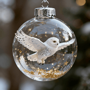 Nature’s Birds Crystal Glass Ornament Set