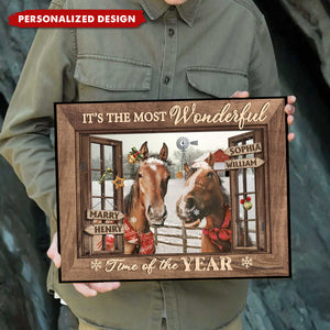It’s Wonderful Time Of The Year  -Personalized Family Member Christmas Poster
