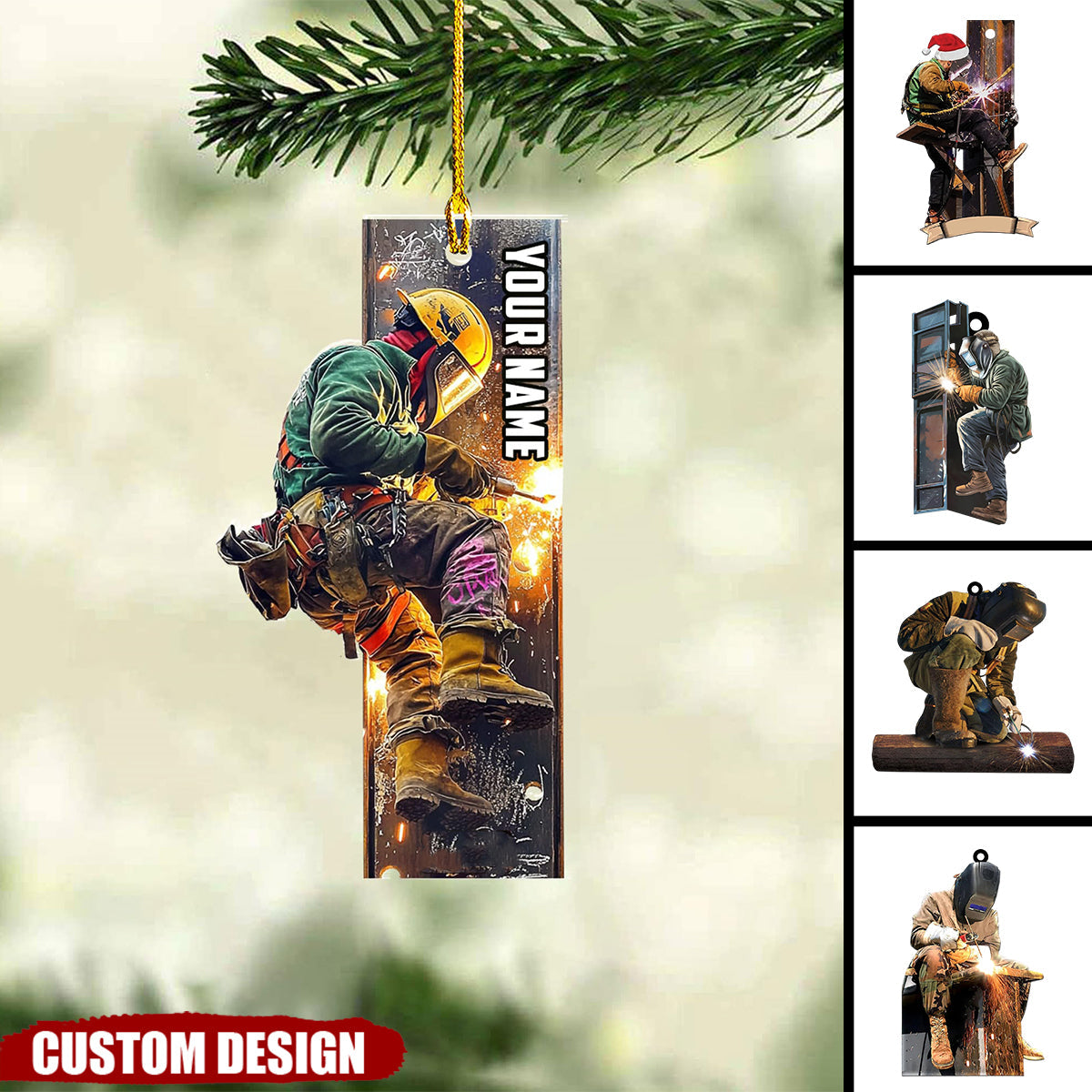 Personalized Ironworker Christmas Ornaments Ornaments - Gifts For Iron Worker-2024 New Release