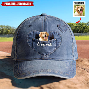 Personalized Upload Photo Dog Cap-Gift For Dog Lover