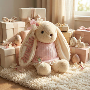 Personalized Bunny Plush - Gift For Girl,Baby,Granddaughter