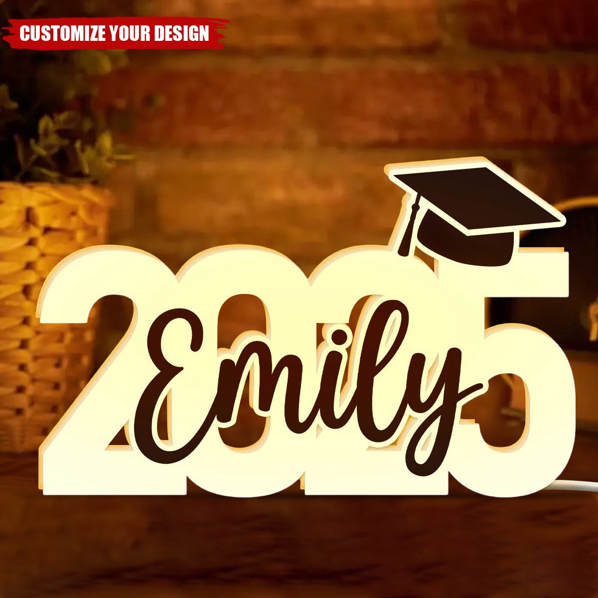 Class Of 2025 Graduation Personalized Light Box, Graduation Gift, Graduation Party Decoration