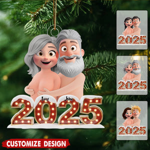 2025 Naughty Couple Ornament Personalized Christmas Gifts