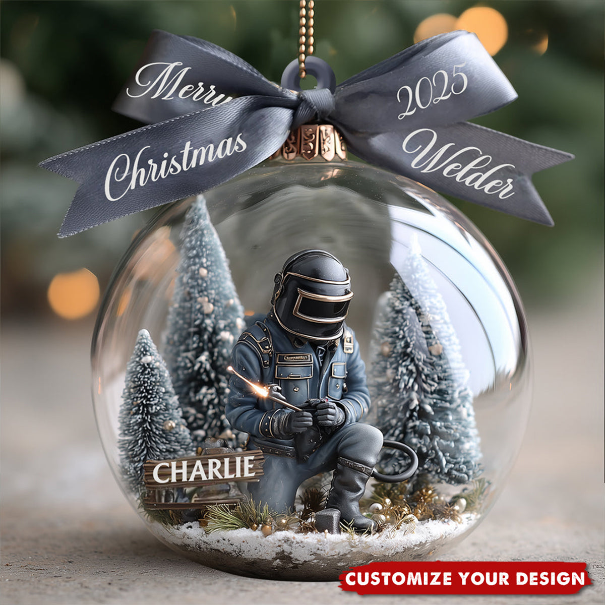 Strong Welder - Personalized Welder Ornament