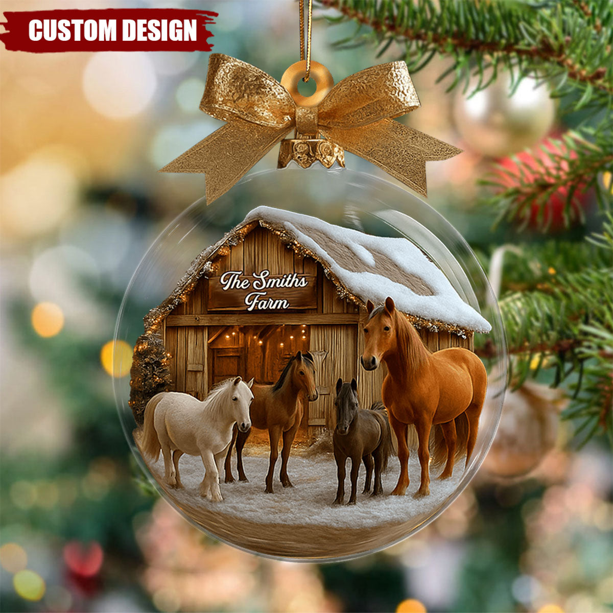 Christmas On The Farm - Personalized Farmer Ornament