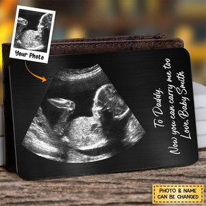 Now You Can Carry Me Too - Personalized Photo Stainless Wallet Card