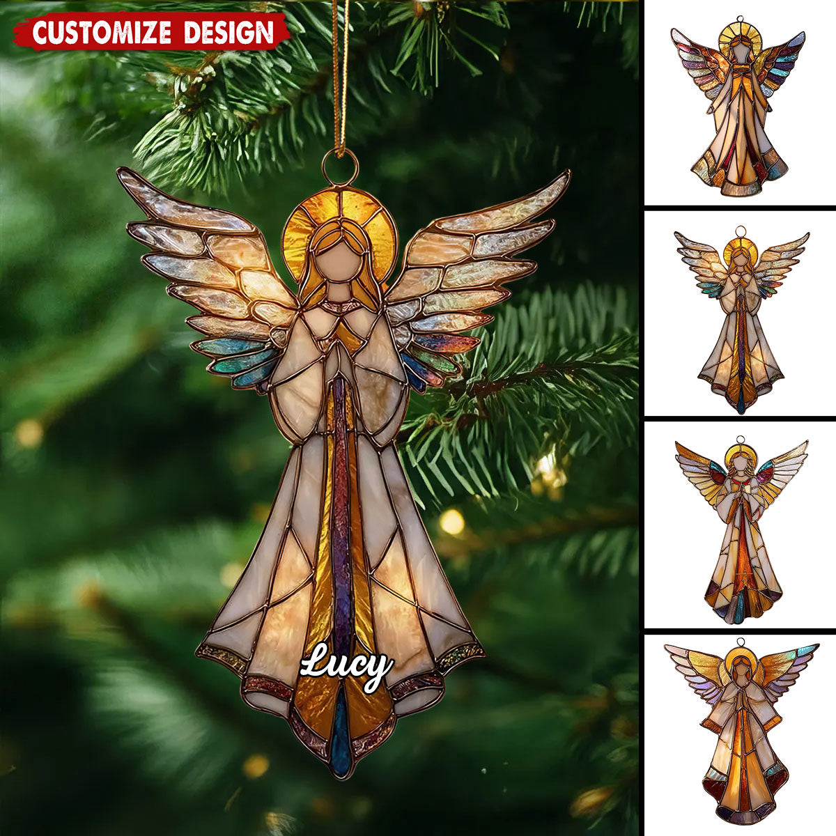 Personalized Guardian Angel Ornament