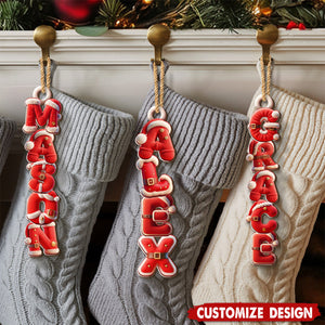 Personalized Your Name Letter Ornament - Gift For Your Family