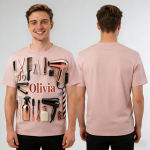Proud Hair Stylist-Personalized Hairdresser Shirt