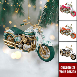 Personalized Motorcycle Christmas Ornament