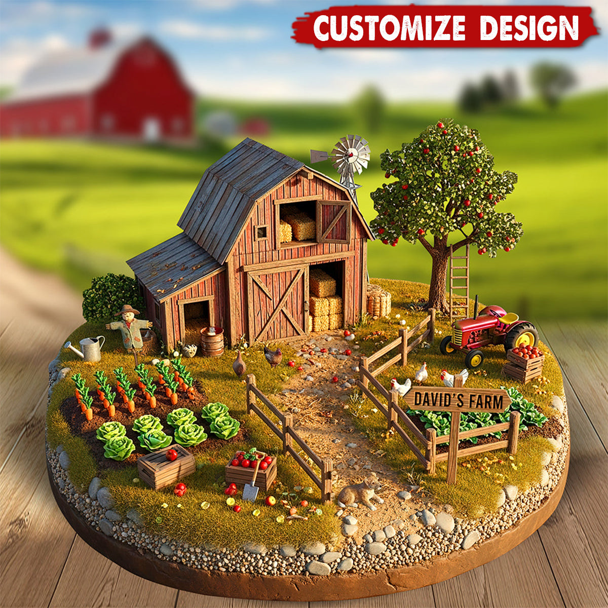 Farmhouse Acrylic Plaque - Personalized Gifts For Farmers