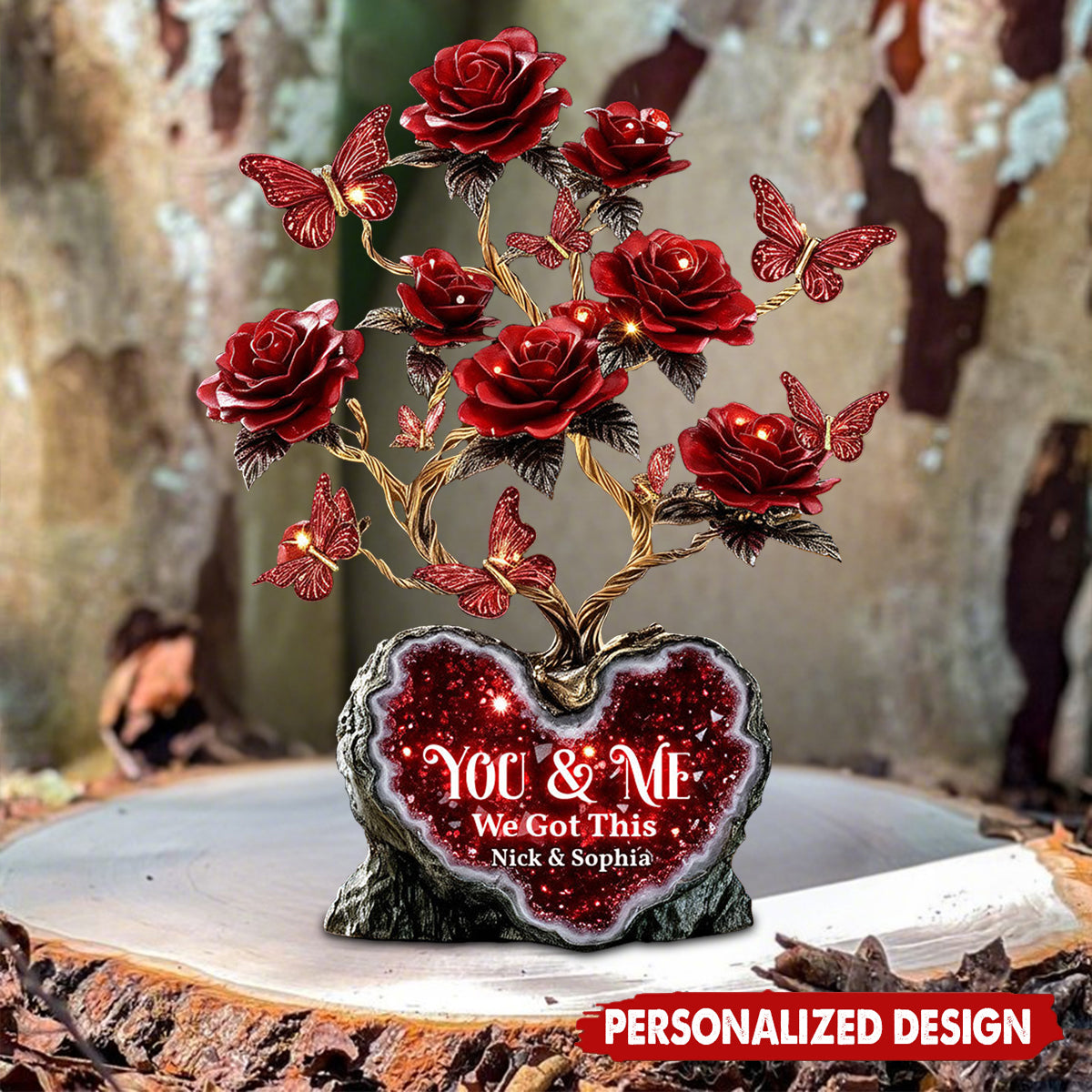 We Got This,Red Rose For Valentine Gift - Personalized Couple Acrylic Plaque