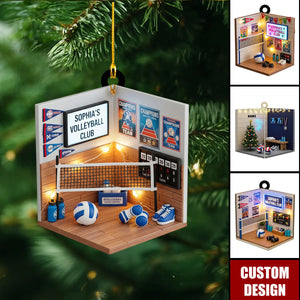 Personalized Volleyball Club Christmas  Ornament - Gift For Volleyball Player, Volleyball Team