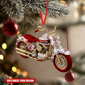 Personalized Motorcycle Christmas Ornament