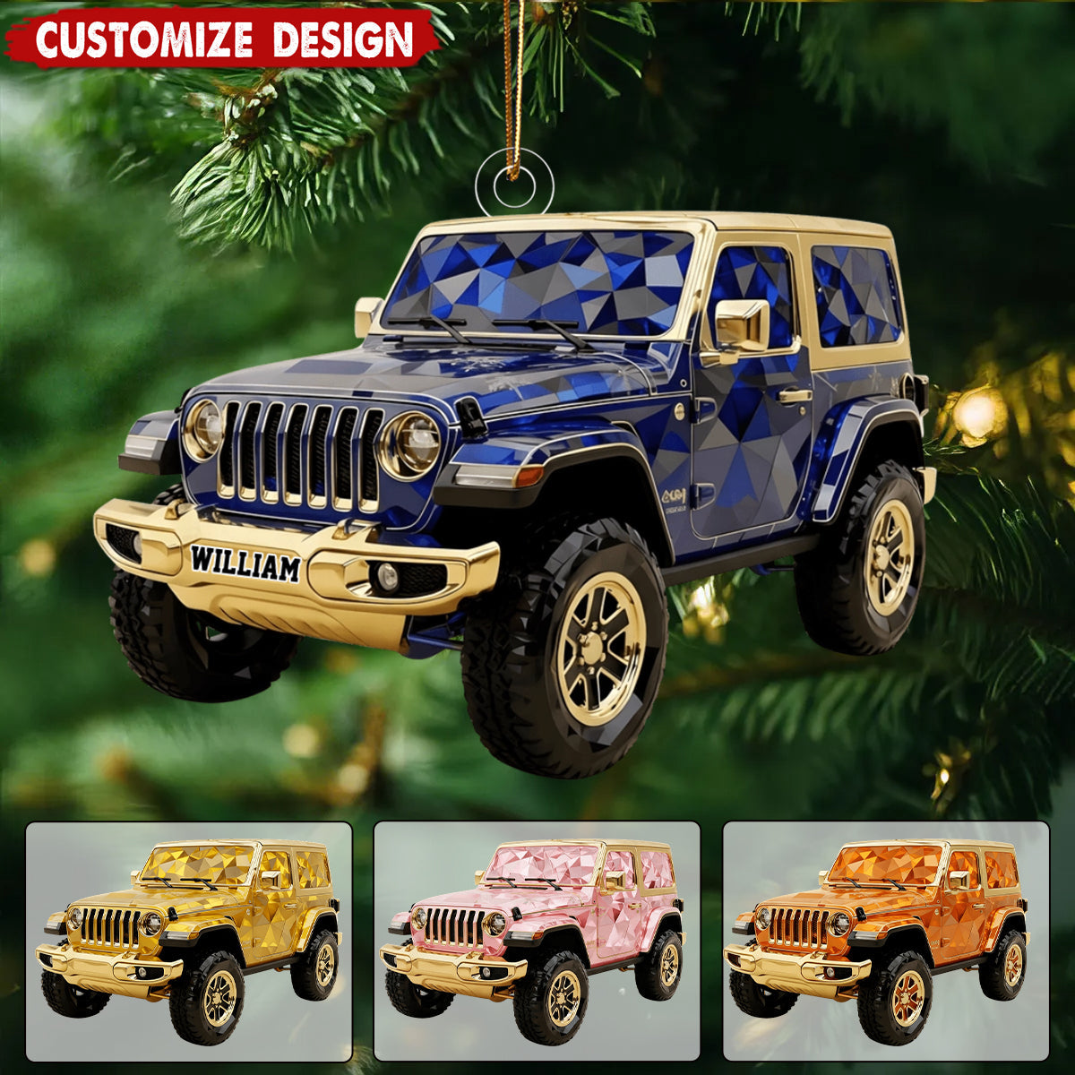 Personalized Off-Road Christmas Ornament - Gifts For Off-road Lovers
