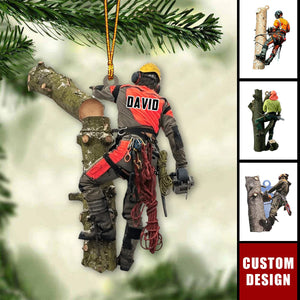 Personalized Arborist Christmas Ornament - Gift For Arborist