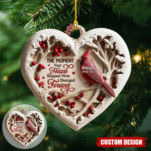 Personalized Cardinal Memorial Ornament