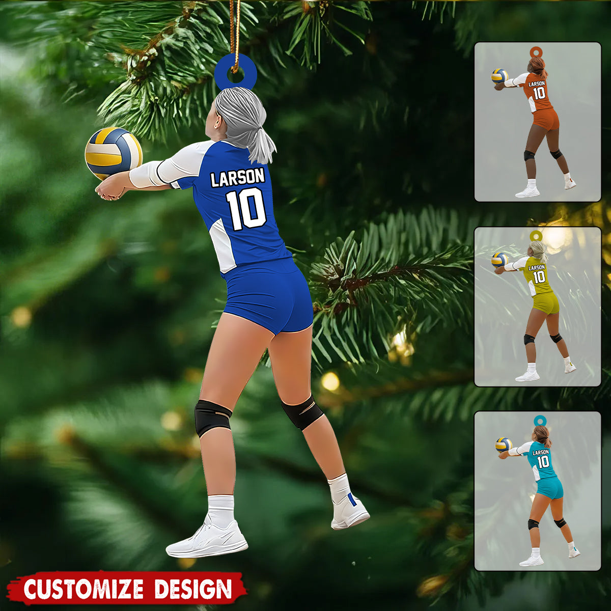 Personalized Volleyball Player Christmas Ornament - Gift For Volleyball Player
