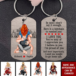 I Need You Tonight So Get Home Safe-Personalized Stainless Steel Keychain- Couple Gift- Keychain For Couple