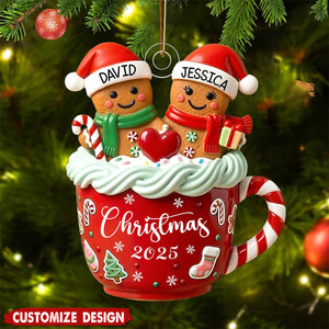 Personalized Couple Christmas Tree Ornament-Gift For Couples