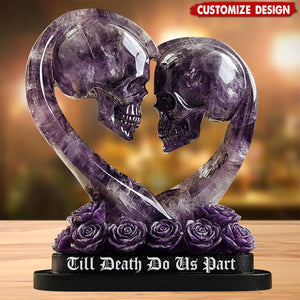 Till Death Do Us Part - Personalized Couple Shaped Acrylic Plaque