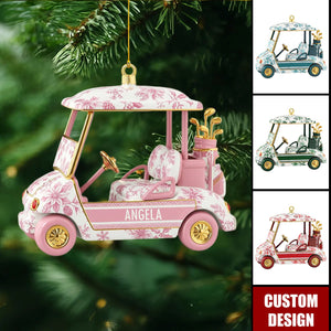 Personalized Golf Cart Christmas Ornament - Gifts For Golf Lovers
